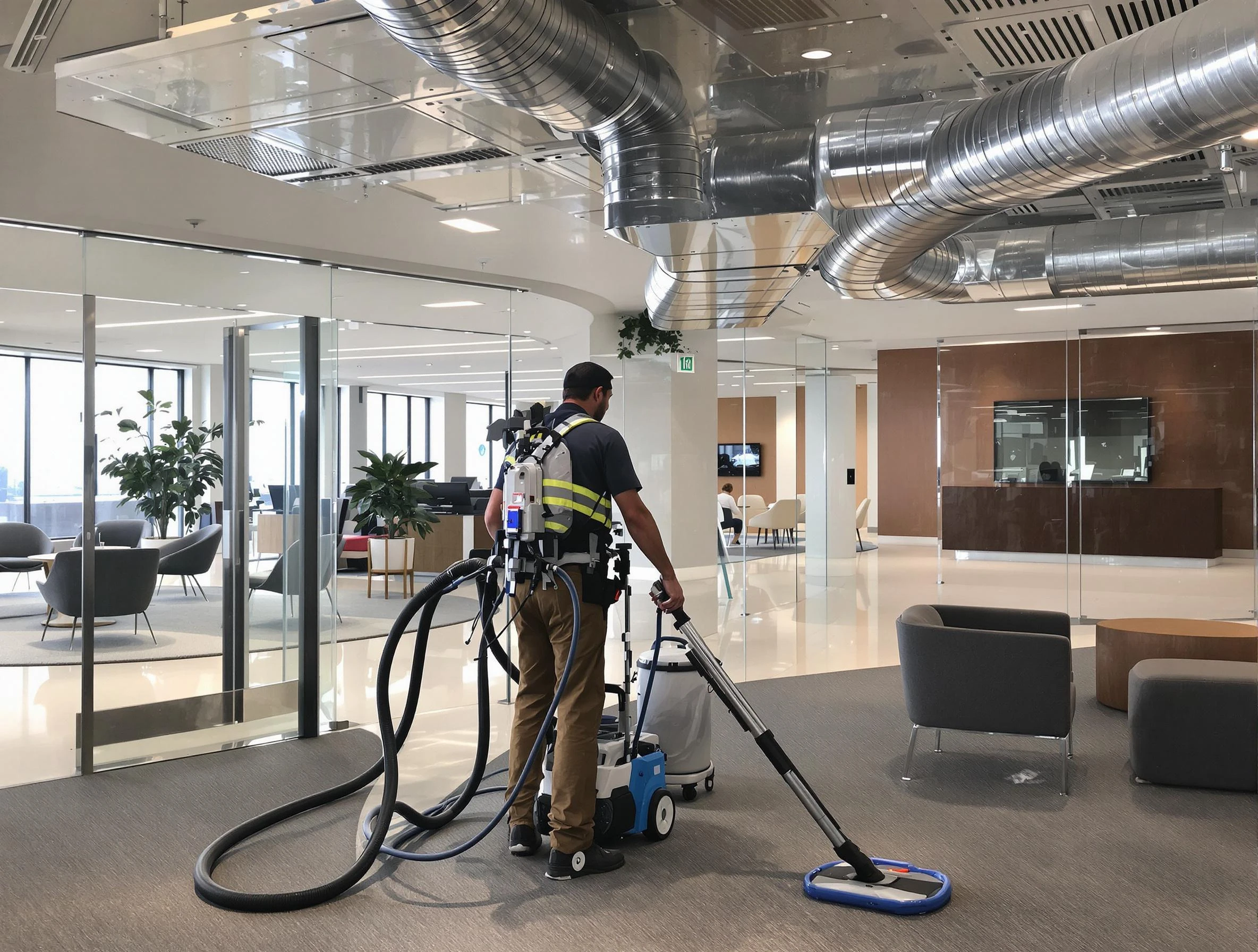 Commercial duct cleaning service by Huntington Beach Air Duct Cleaning in Huntington Beach